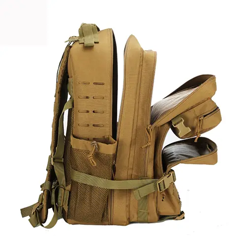 Large Tactical MOLLE Backpack with Enhanced Storage